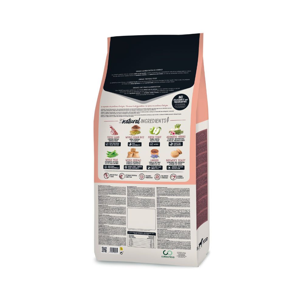 Ownat Classic Lamb & Rice (Dog)