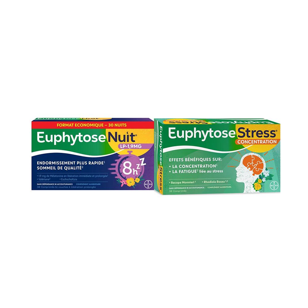 EuphytoseStress + Euphytose Nuit LP30