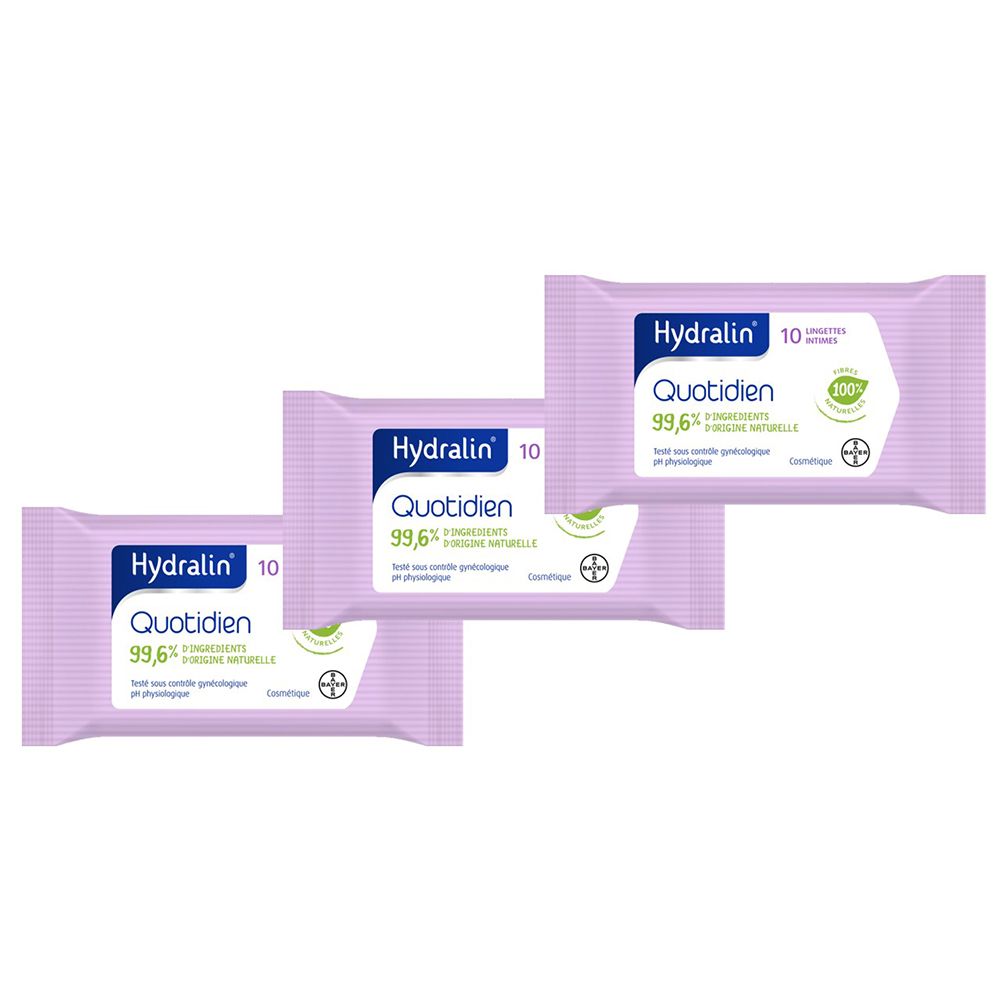 Hydralin® Quotidien lingettes intimes