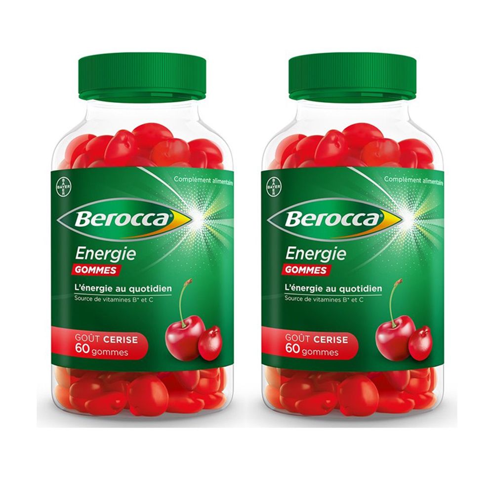 Berocca® Energie gommes  Multivitamines Réduction de la fatigue, vous aide à retrouver votre énergie au quotidien