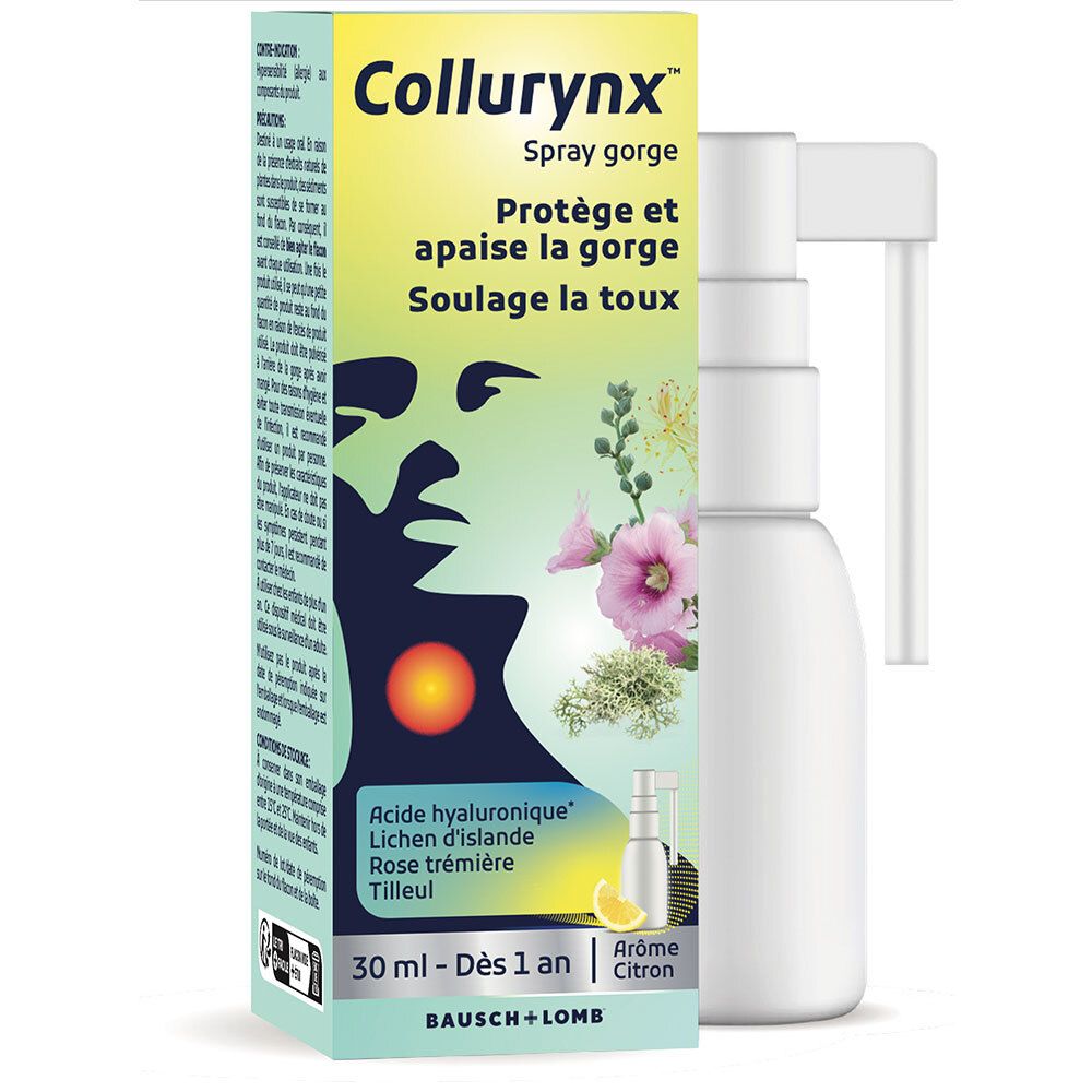 Collurynx Spray Gorge: Boîte et flacon pulvérisateur avec applicateur. 30 ml.