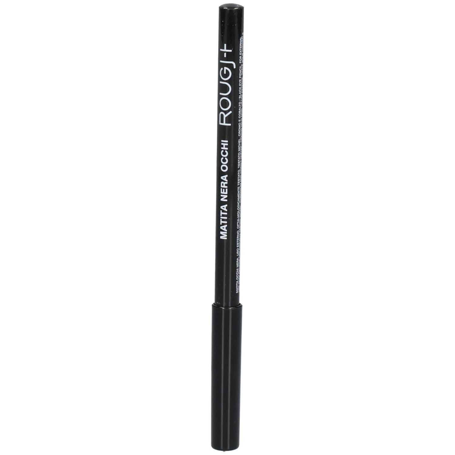 Crayon pour les yeux noir avec inscription ROUGJ+ MATITA NERA OCCHI.