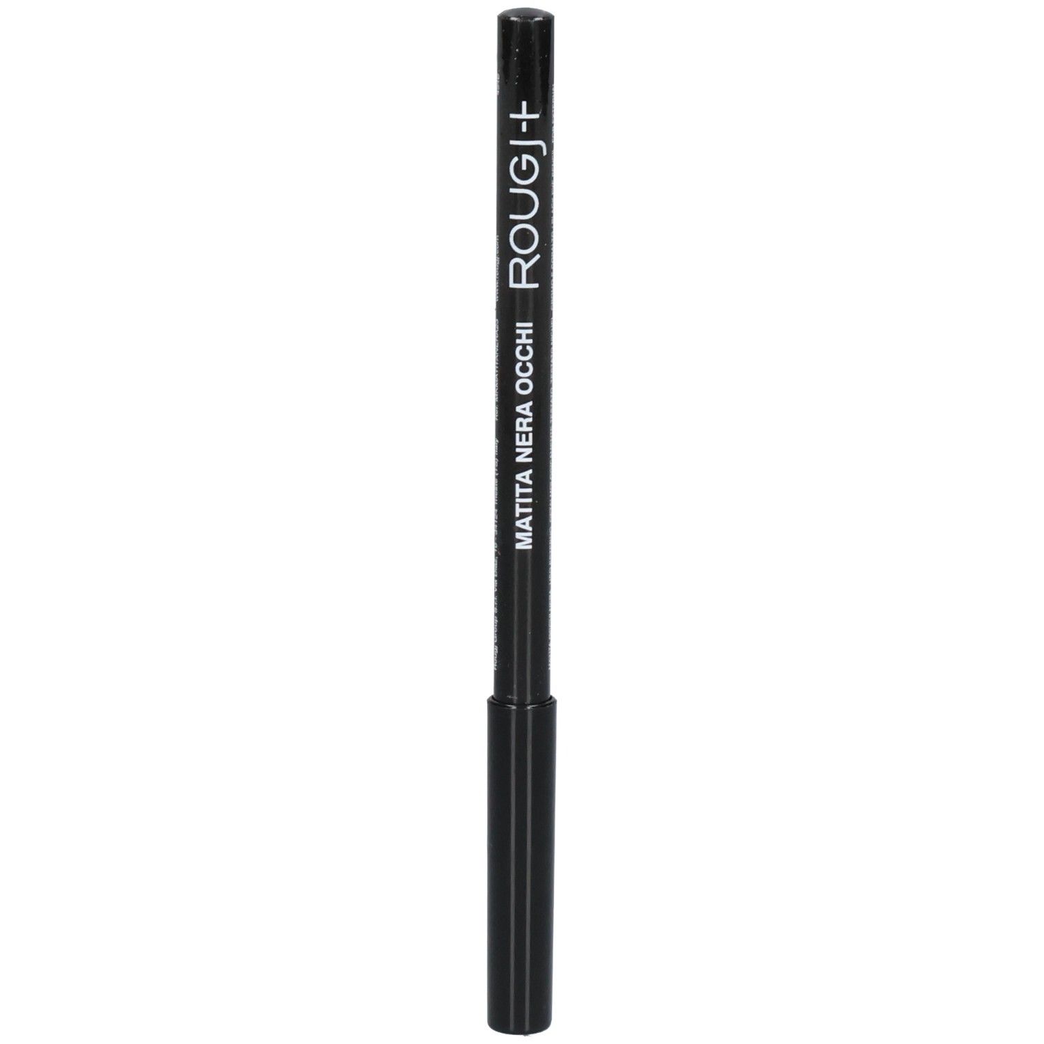 Crayon pour les yeux noir avec l'inscription "MATITA NERA OCCHI ROUGJ+".
