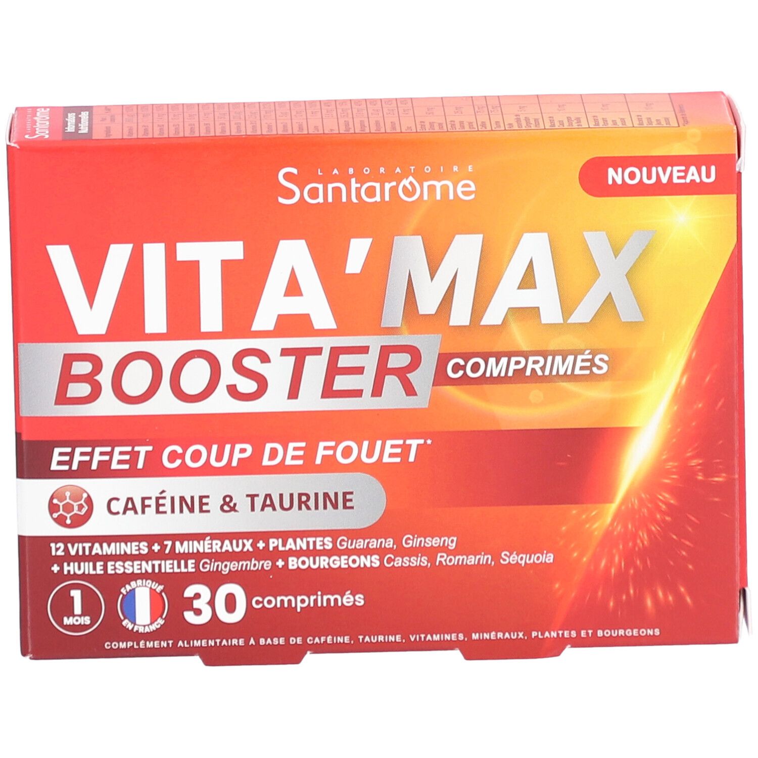 Santarome Vita'max Boost Caféine & Taurine Anti-Fatigue