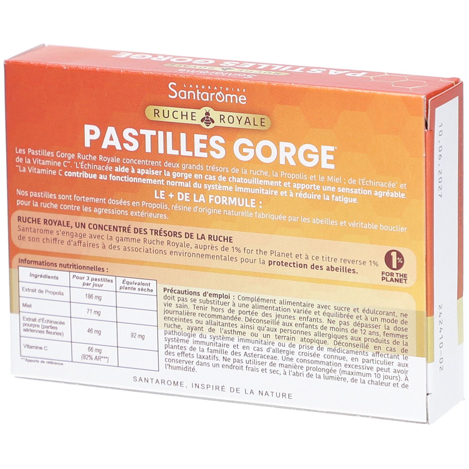 Santarome Pastilles Gorge Ruche Royale