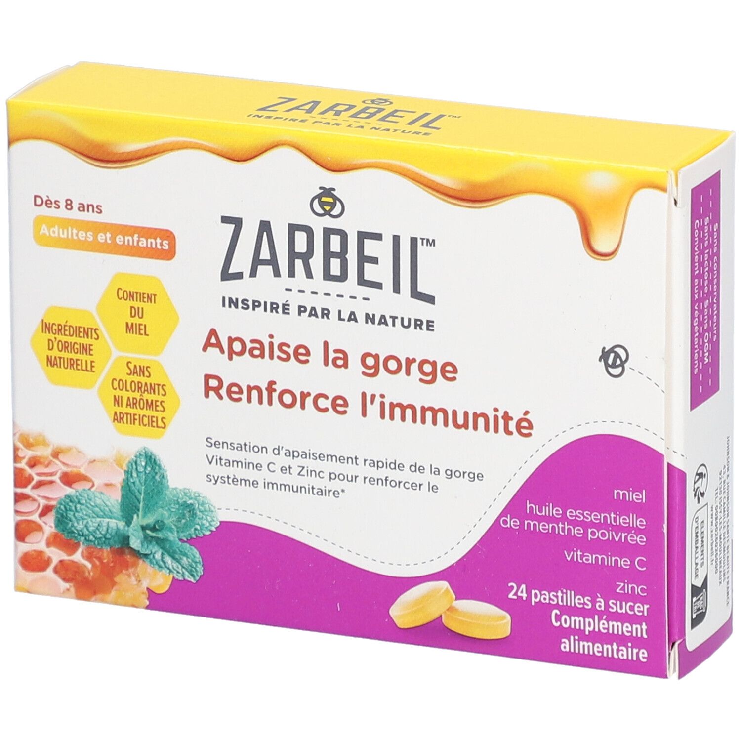 Zarbeil Pastilles à sucer adultes et enfants dès 8 ans