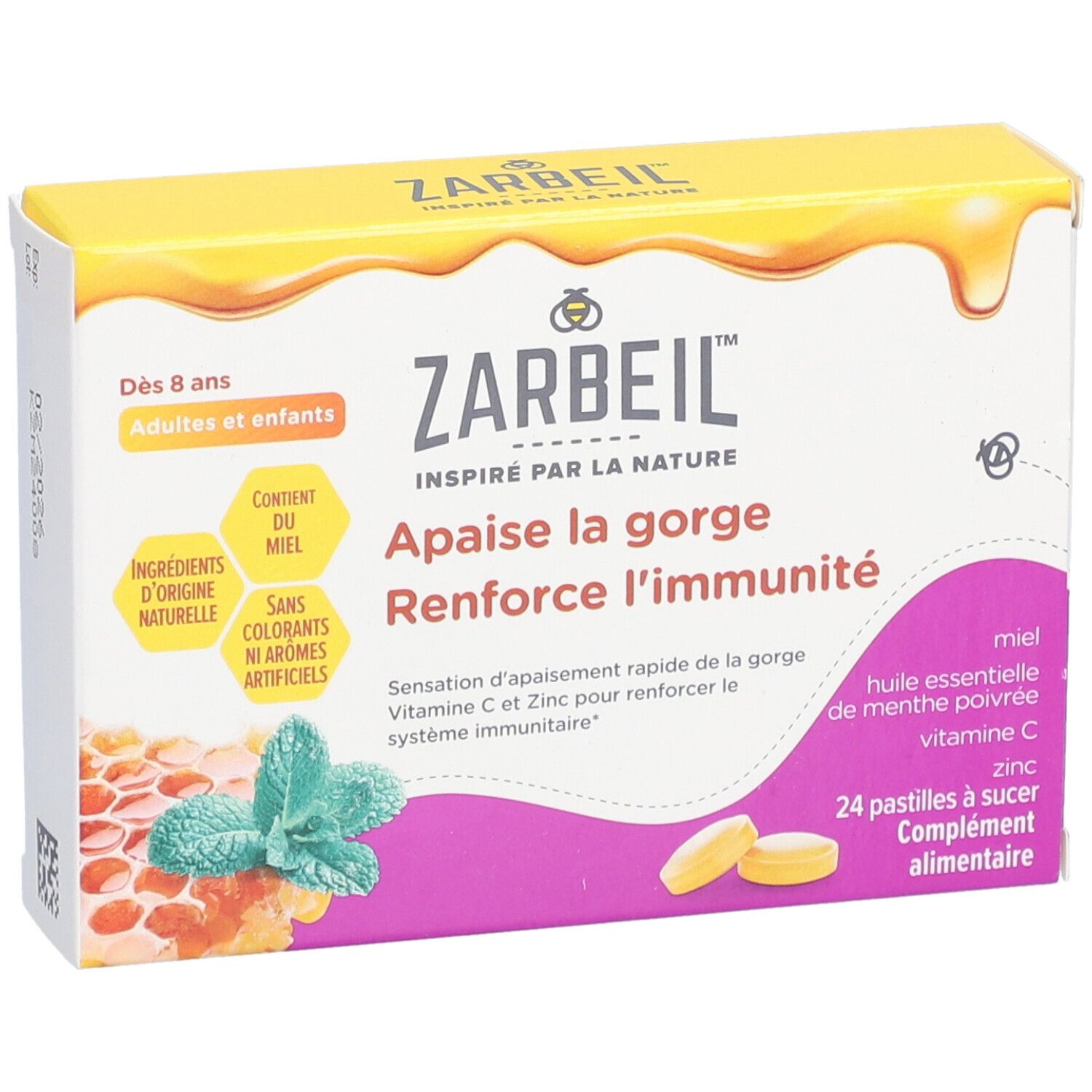 Zarbeil Pastilles à sucer adultes et enfants dès 8 ans