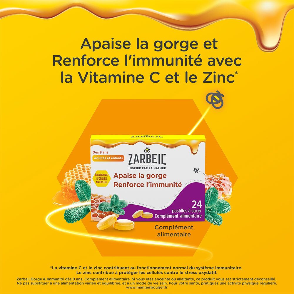 Zarbeil Pastilles à sucer adultes et enfants dès 8 ans