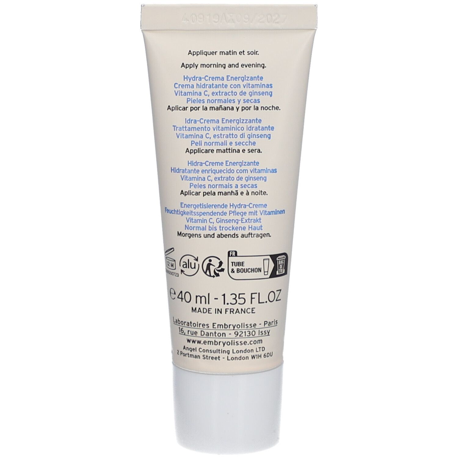 Embryolisse Hydra-Crème Énergisante