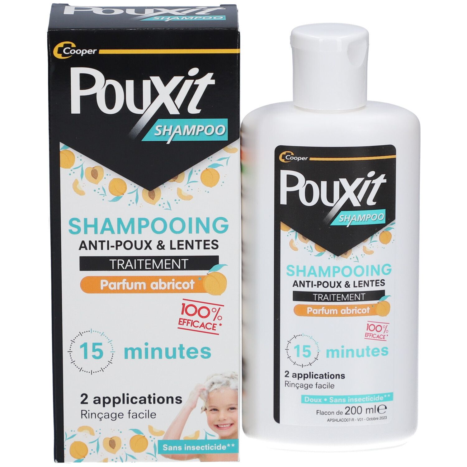 Pouxit Shampoing Anti-Poux & Lentes Abricot