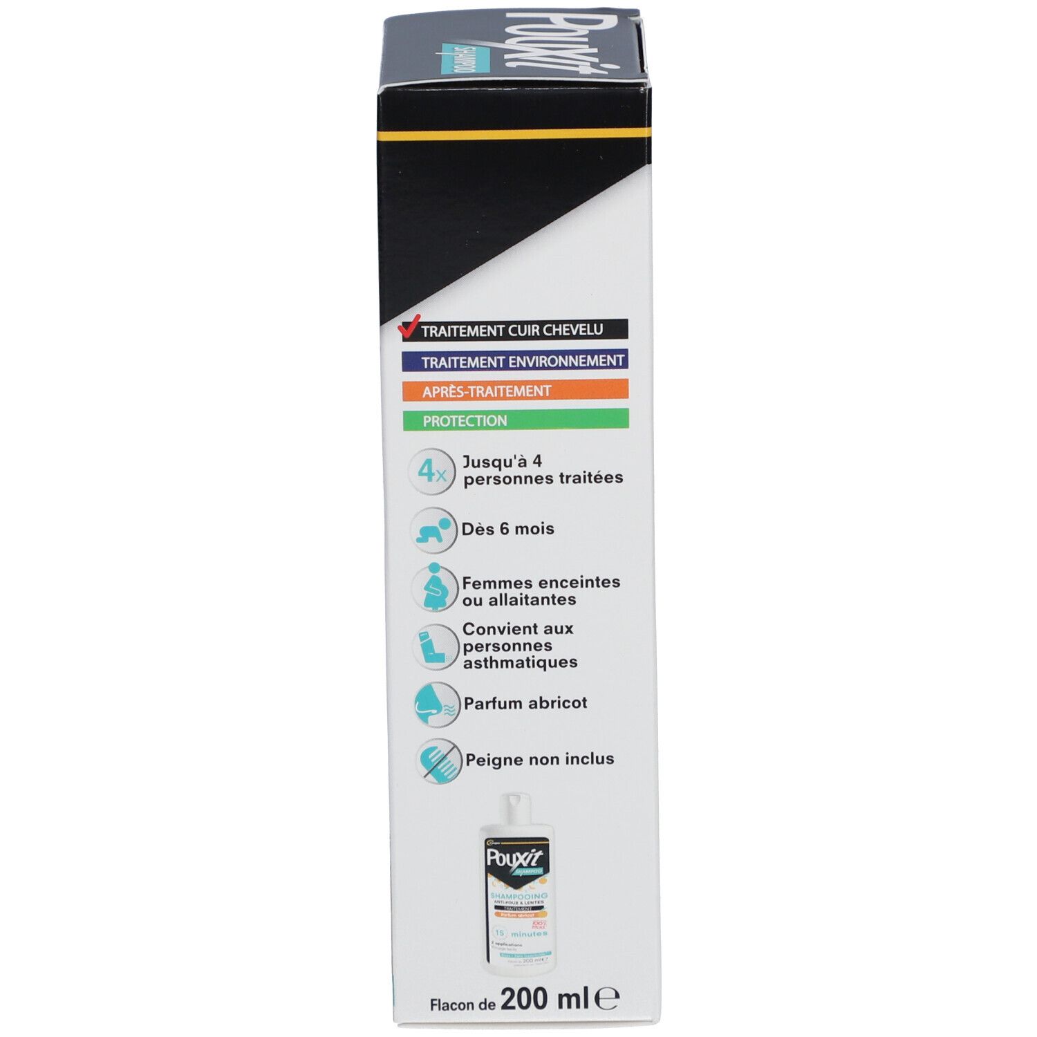 Pouxit Shampoing Anti-Poux & Lentes Abricot