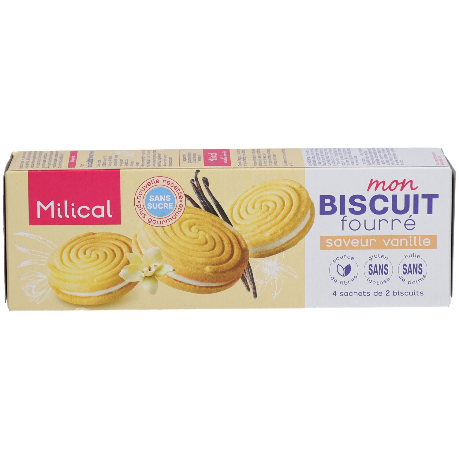 Milical Mon Biscuit Fourré Goût : Vanille