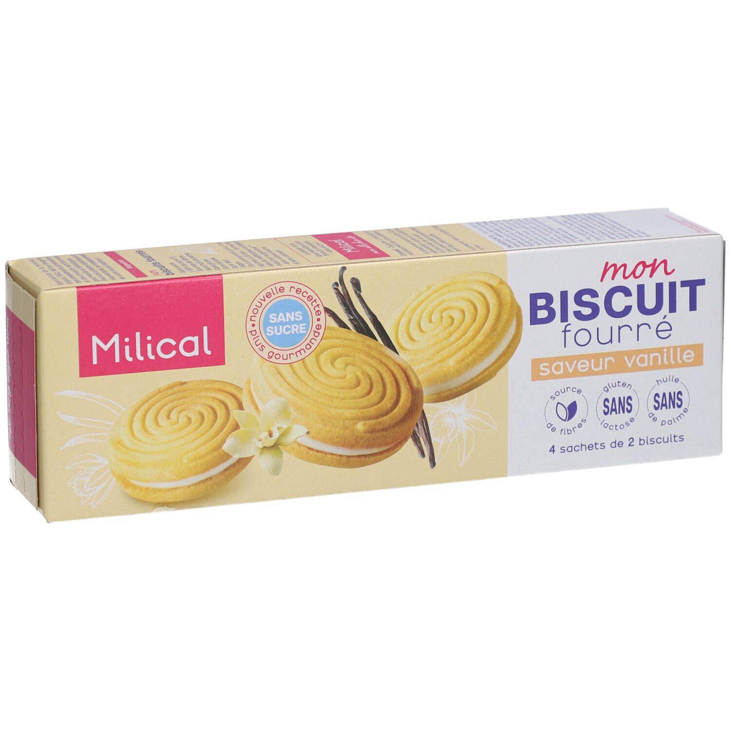 Milical Mon Biscuit Fourré Goût : Vanille