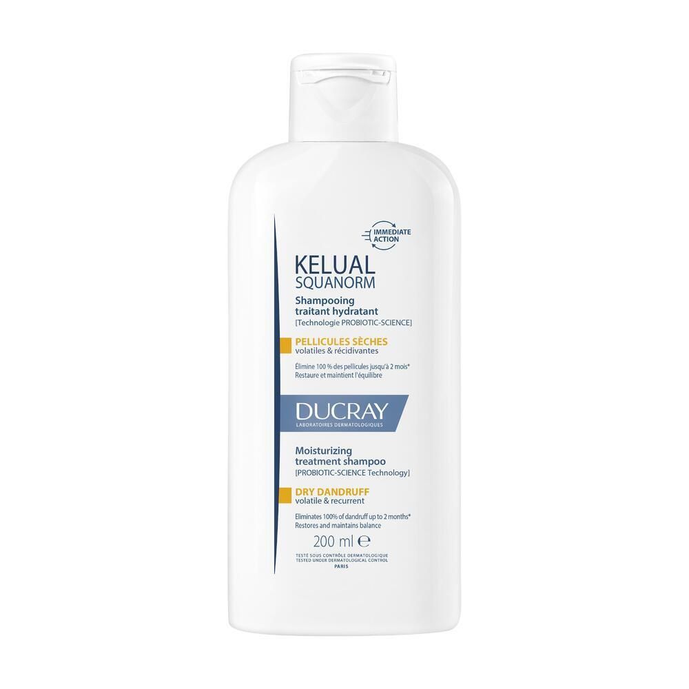 Ducray - Squanorm Shampooing Hydratant Traitant Pellicules Sèches