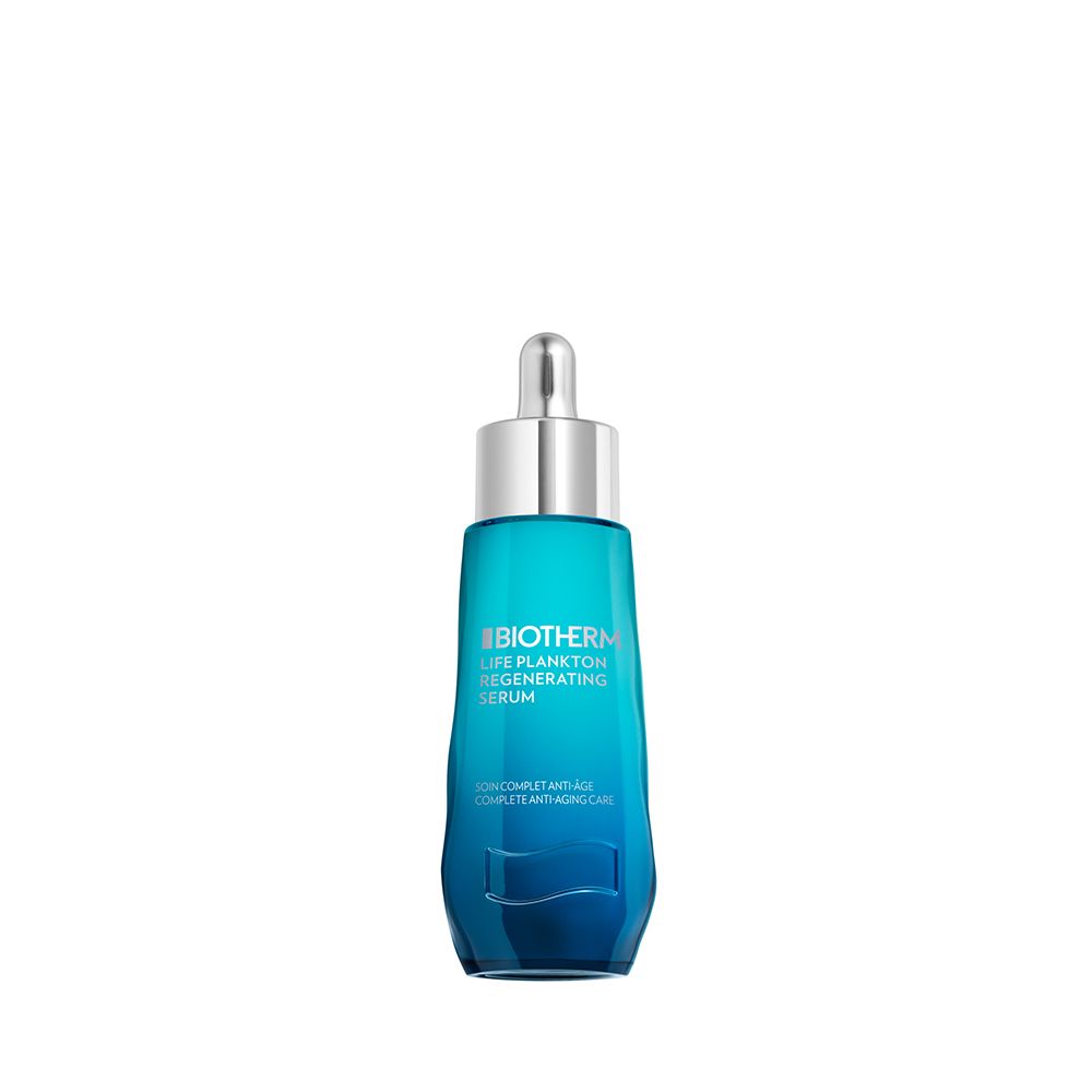 Flacon de sérum régénérant Biotherm Life Plankton avec pipette.