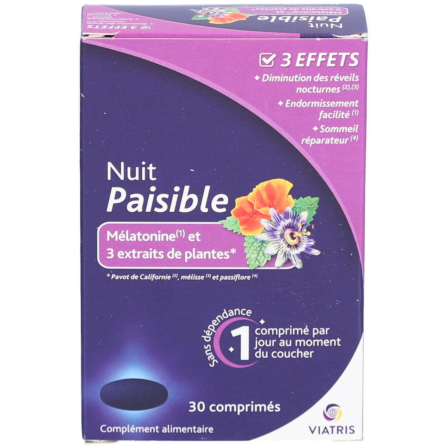Viatris Nuit Paisible Mélatonine et Plantes