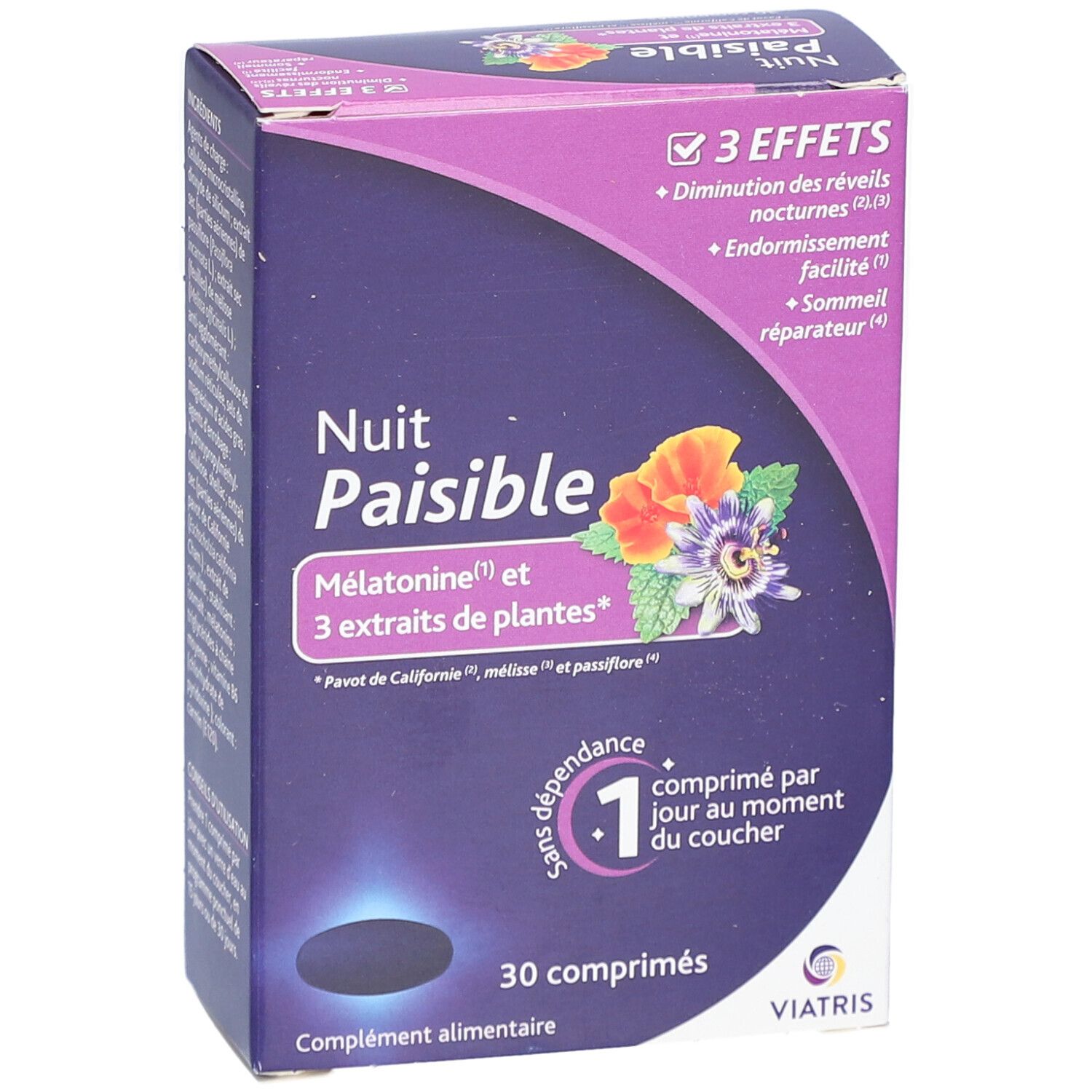 Viatris Nuit Paisible Mélatonine et Plantes