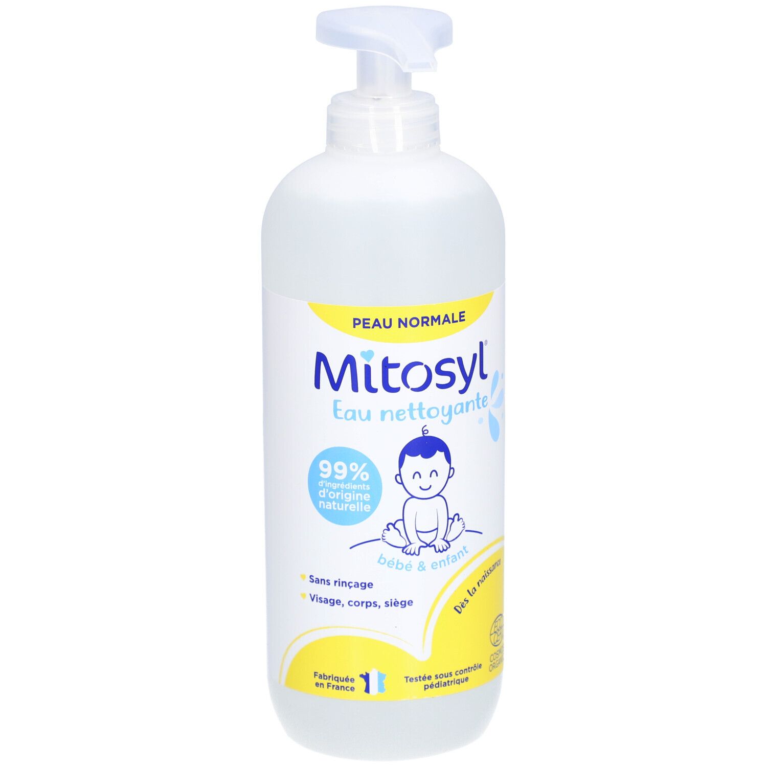 Mitosyl Eau nettoyante sans rinçage peaux normales dès la naissance