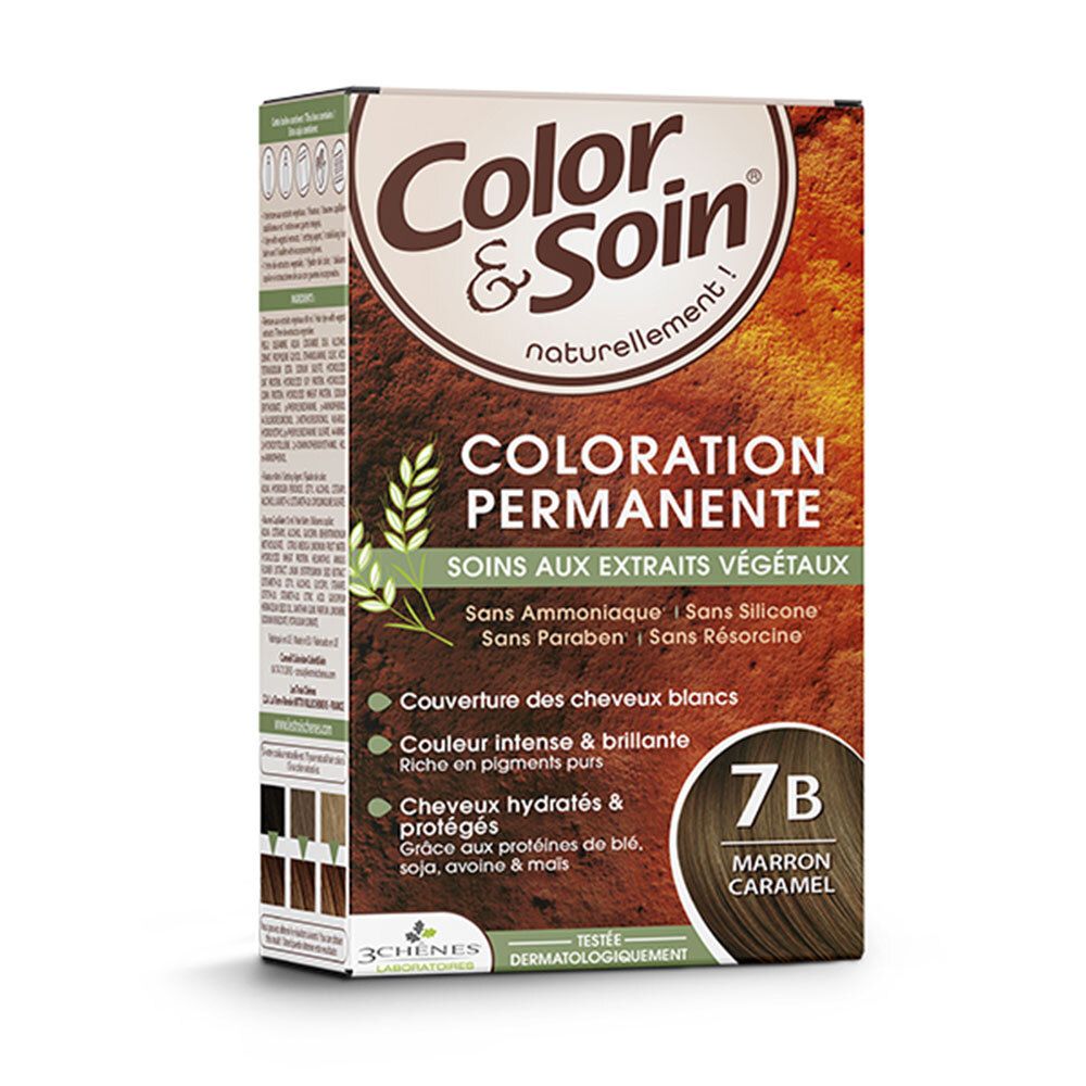 Les 3 Chênes Color & Soin® Coloration Permanente 7B Marron Caramel