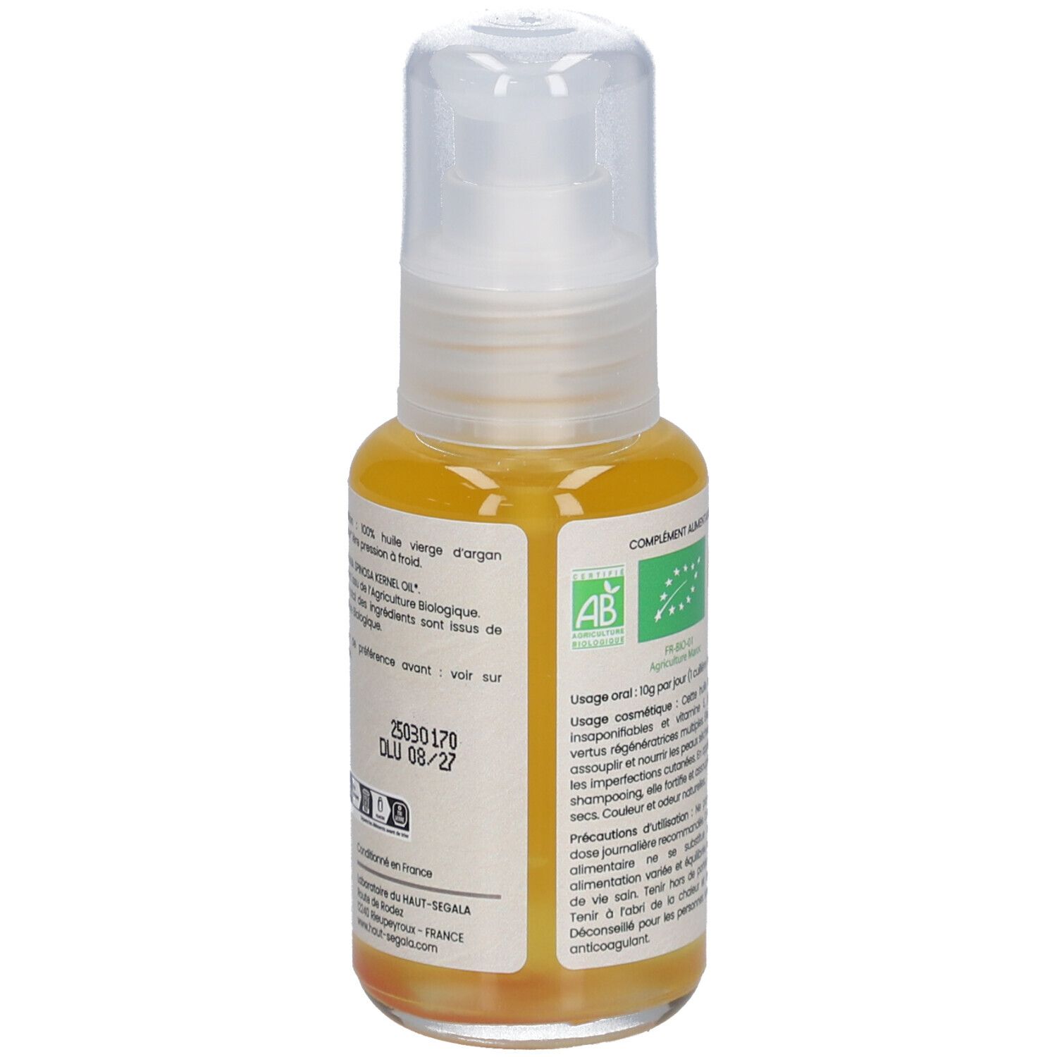 Laboratoire du Haut-Ségala Huile d'Argan Bio