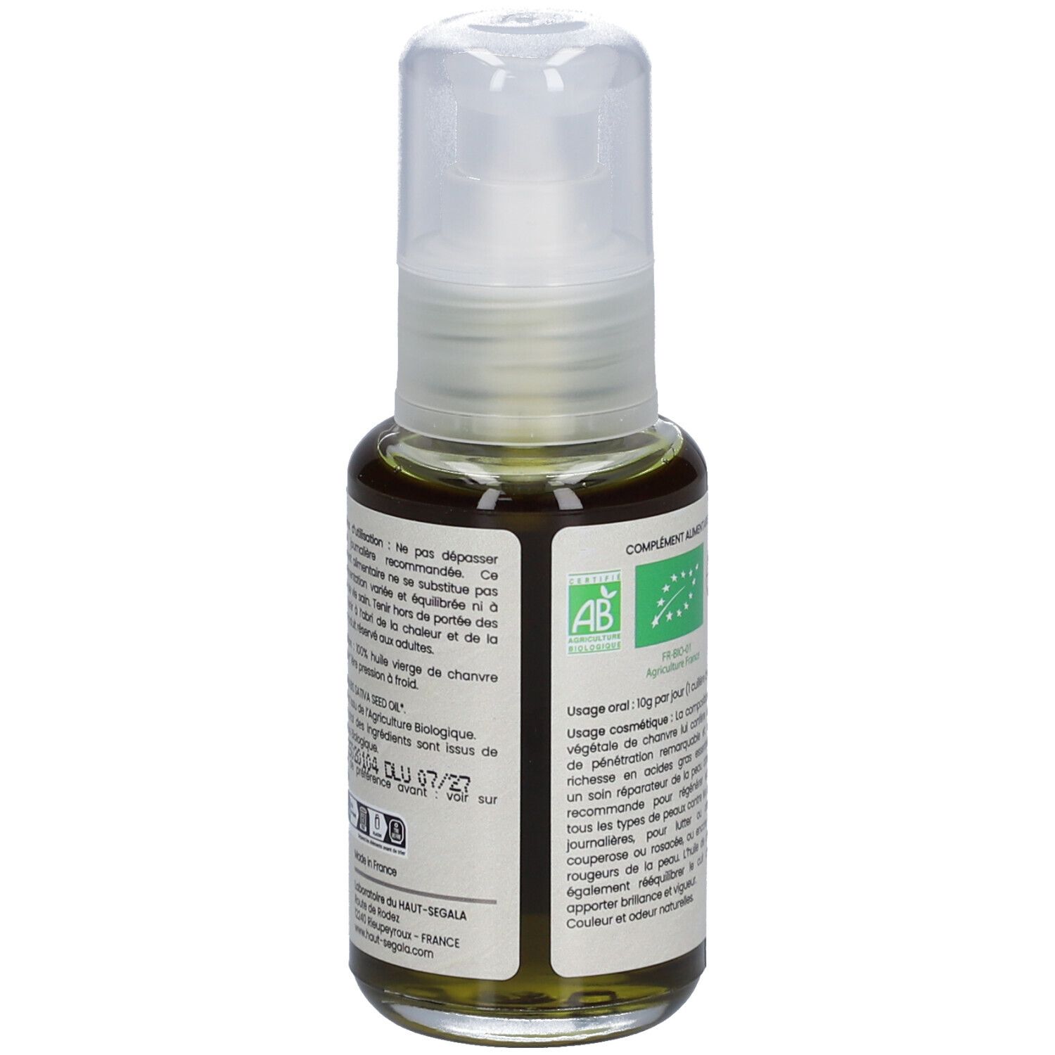 Laboratoire du Haut-Ségala Huile de Chanvre Bio