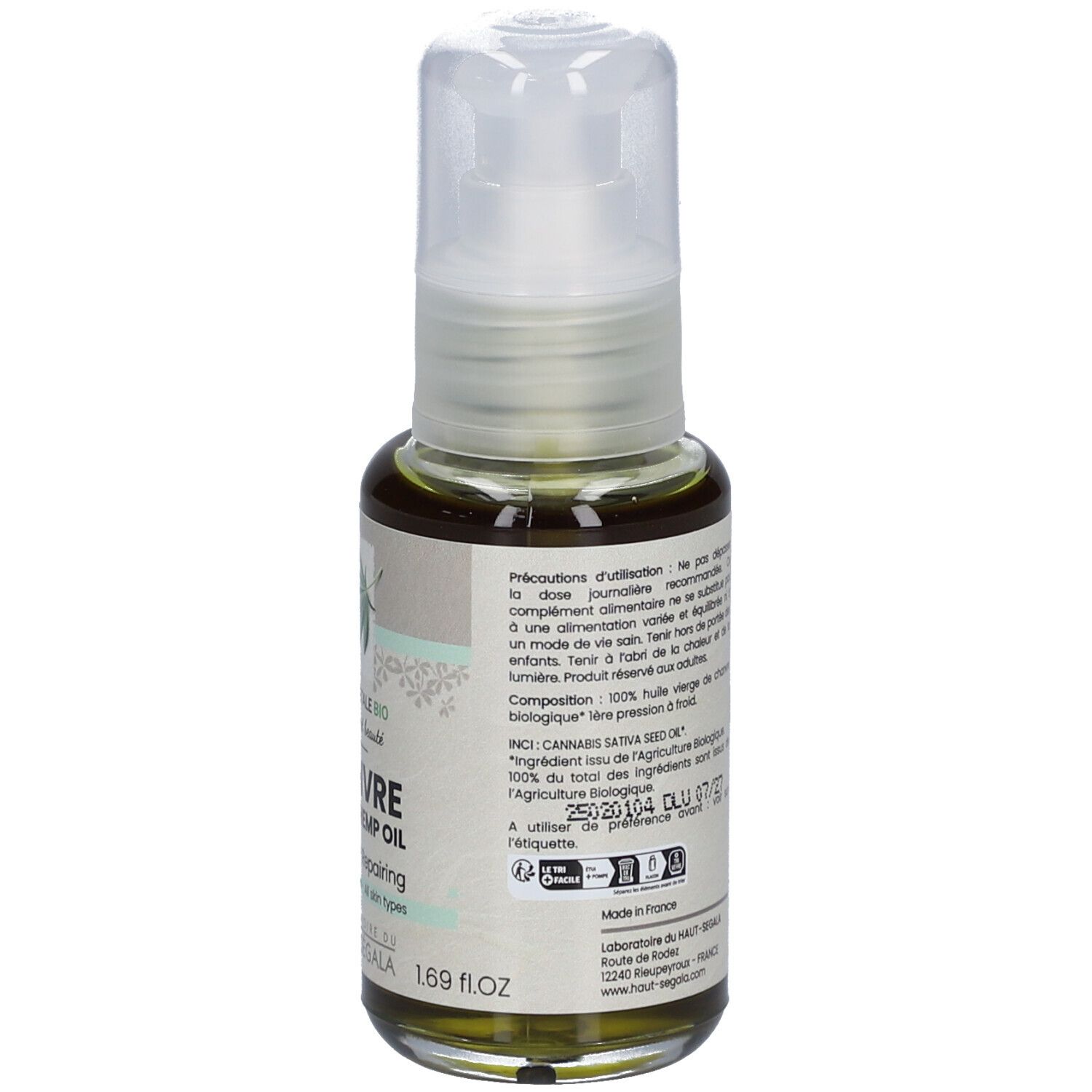 Laboratoire du Haut-Ségala Huile de Chanvre Bio