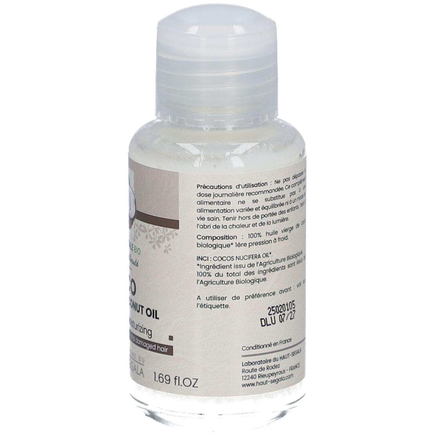 Laboratoire du Haut-Ségala Huile de Coco Bio