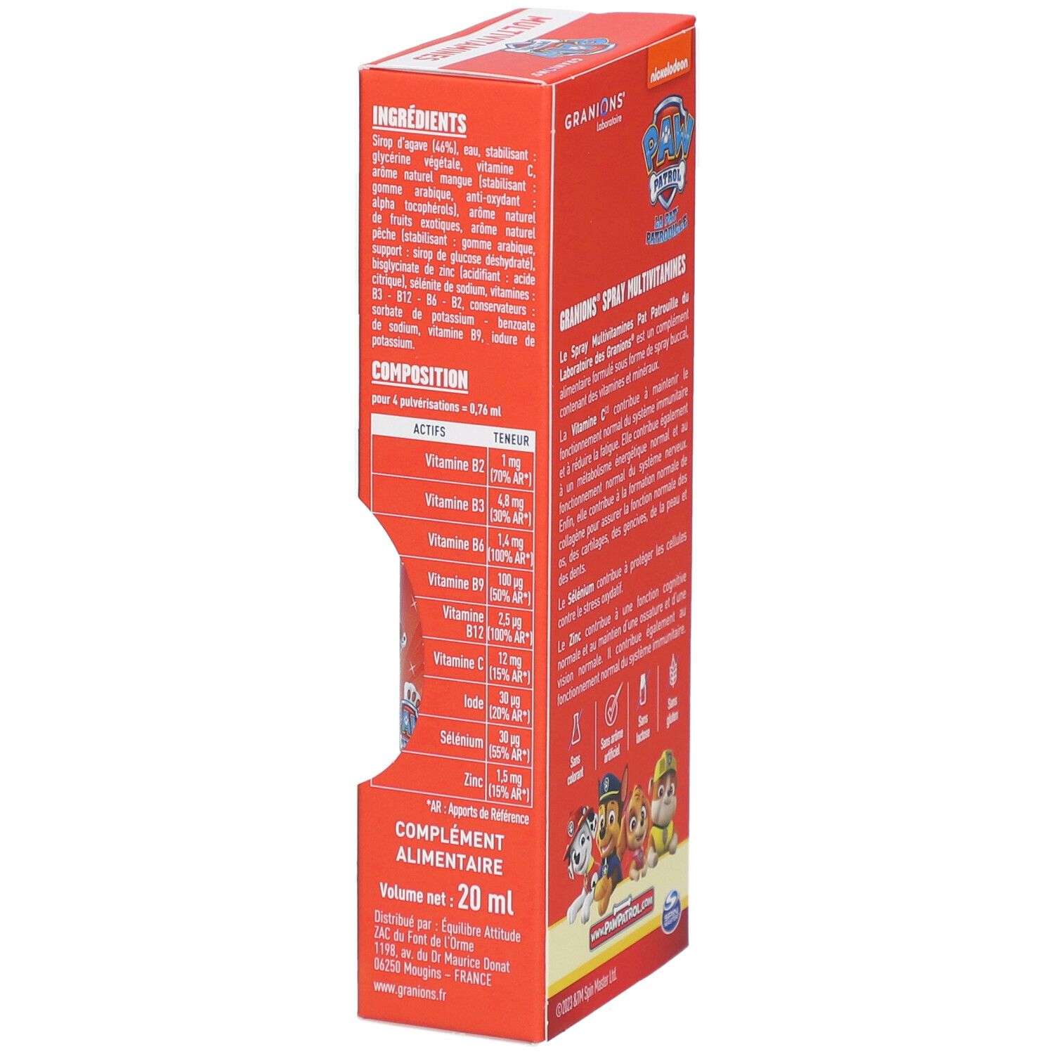 GRANIONS Spray Kids Multivitamines Pat Patrouille