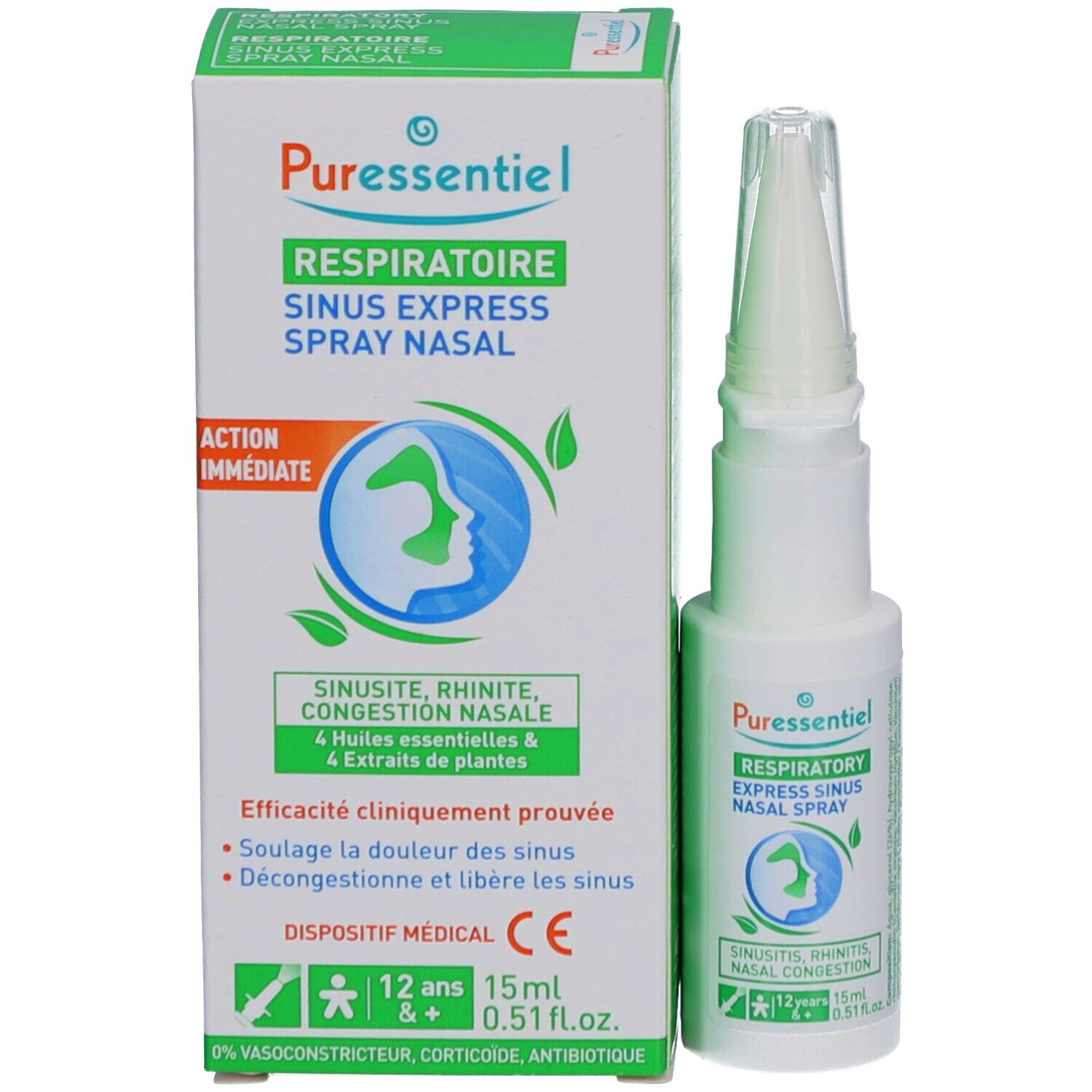 Puressentiel Respiratoire Sinus Express Spray Nasal