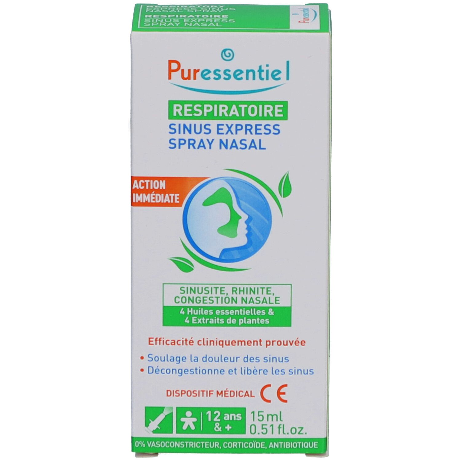 Puressentiel Respiratoire Sinus Express Spray Nasal