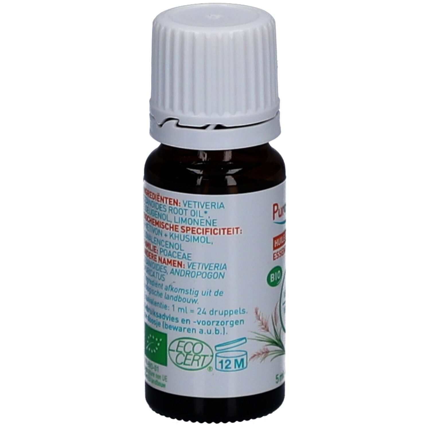Puressentiel Huiles Essentielles Vétiver (Chrysopogon zizanioides) Bio