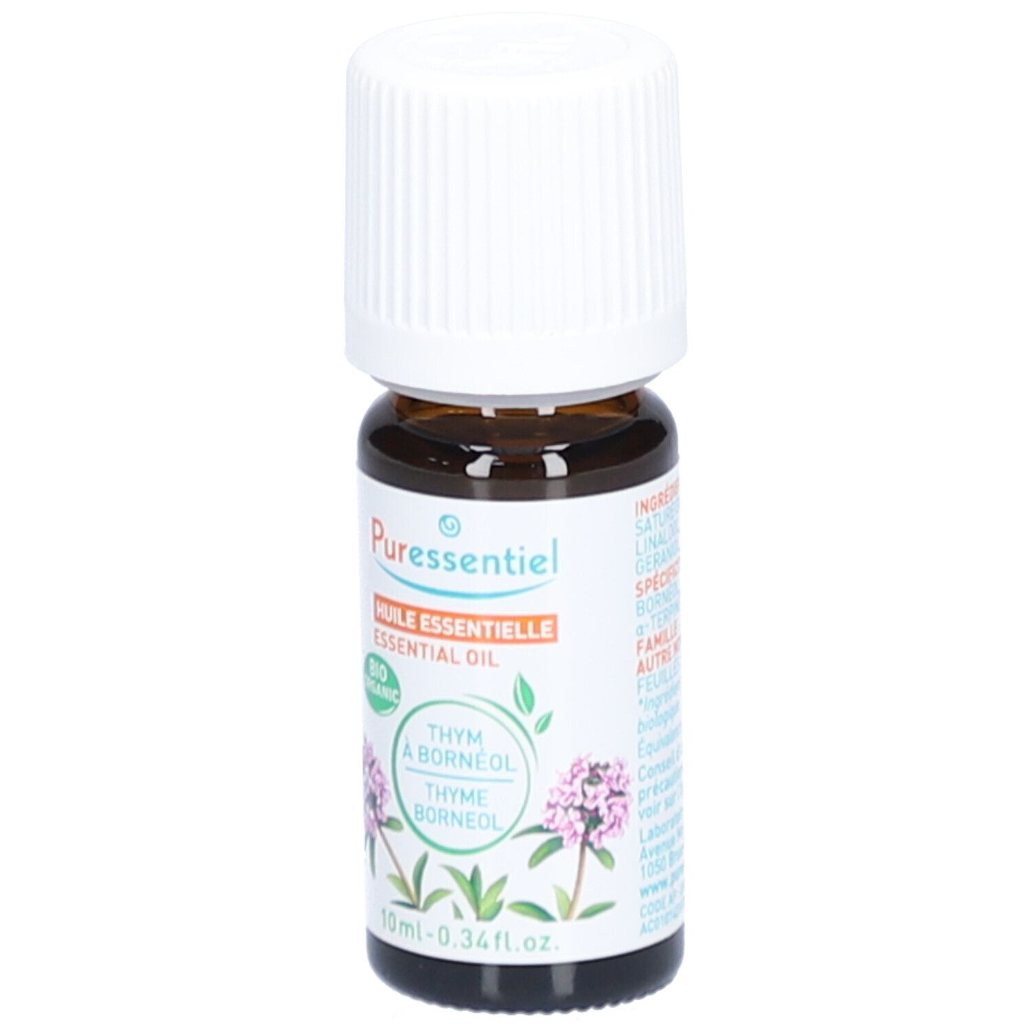 Puressentiel Huile Essentielle Thym à Bornéol (Thymus saturejoides) Bio