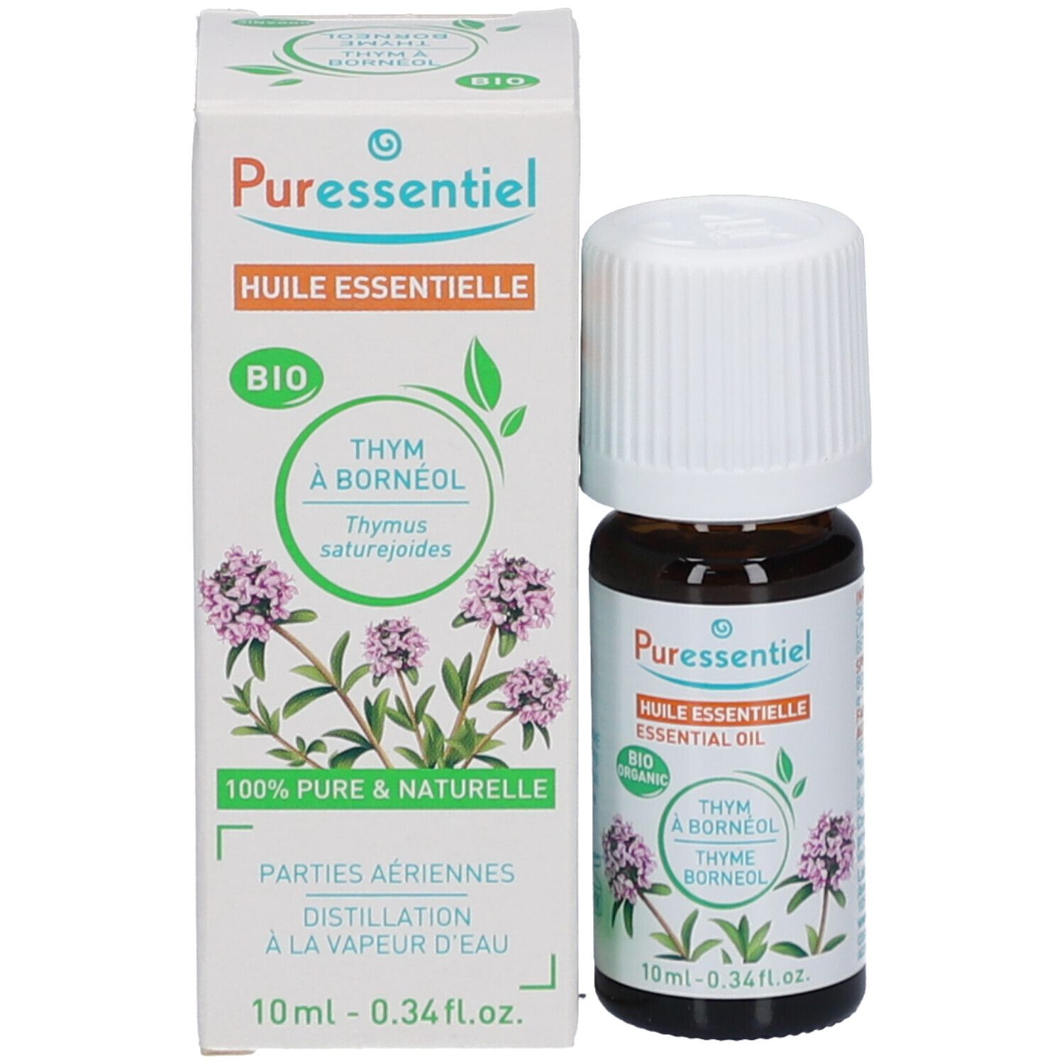 Puressentiel Huile Essentielle Thym à Bornéol (Thymus saturejoides) Bio