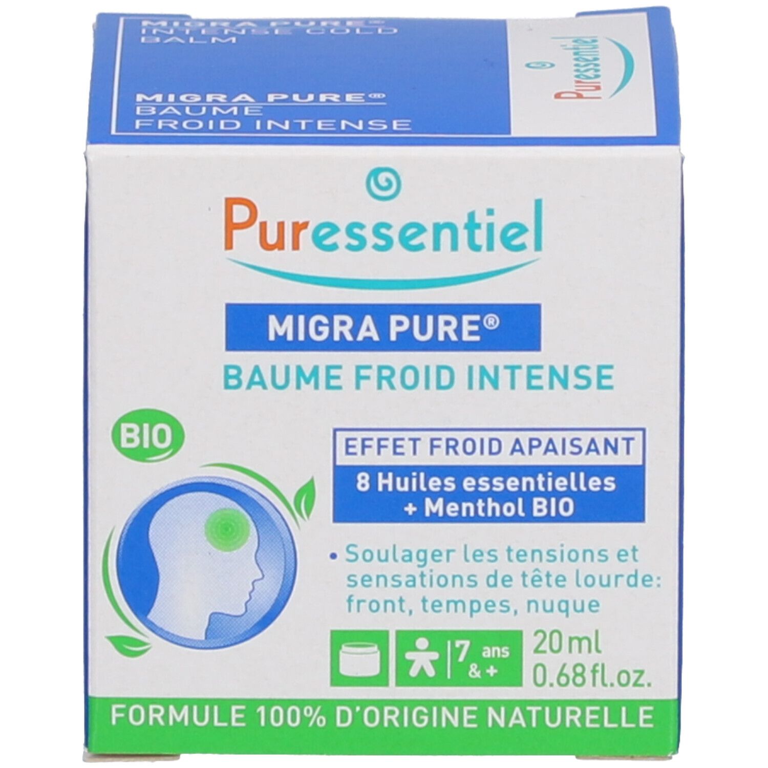 Puressentiel Migra Pure Baume Froid Intense Bio