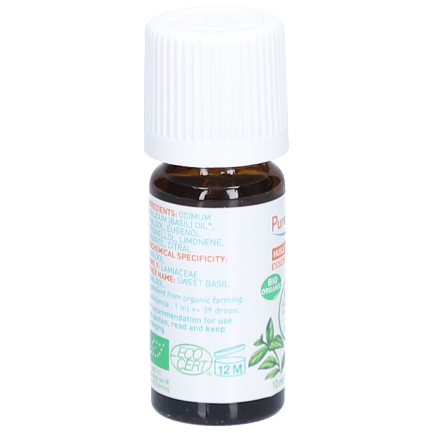 Puressentiel Huile essentielle basilic à linalol bio