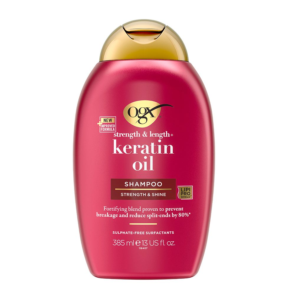 Ogx Shampooing Huile De Keratine - Cheveux Abimes & Cassants - 385 Ml