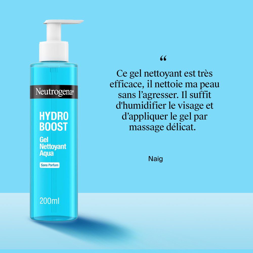 Produit avec citation : Ce gel nettoyant est très efficace, il nettoie ma peau sans l'agresser. Il suffit d'humidifier le visage.