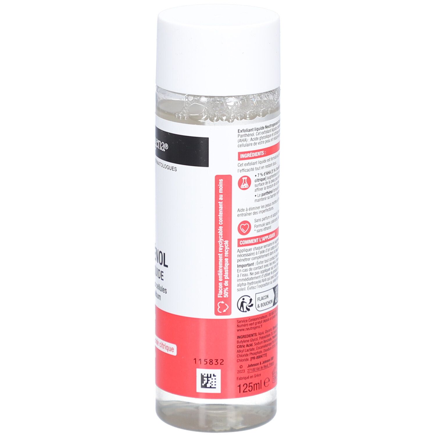 Neutrogena Anti-Boutons + Exfoliant Visage Peaux à Tendance Acnéique 125ml