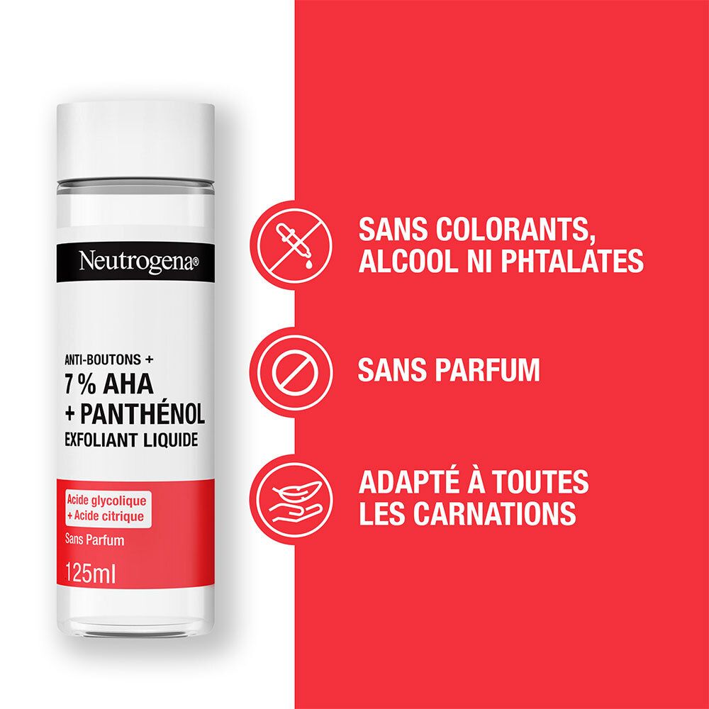 Neutrogena Anti-Boutons + Exfoliant Visage Peaux à Tendance Acnéique 125ml