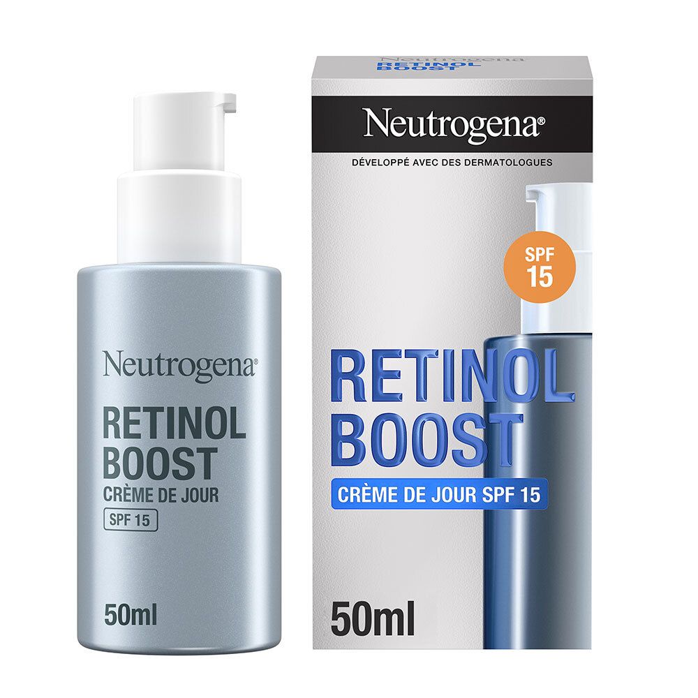 Neutrogena Retinol Boost Crème Visage Hydratante de Jour Anti-âge SPF 15 50ml
