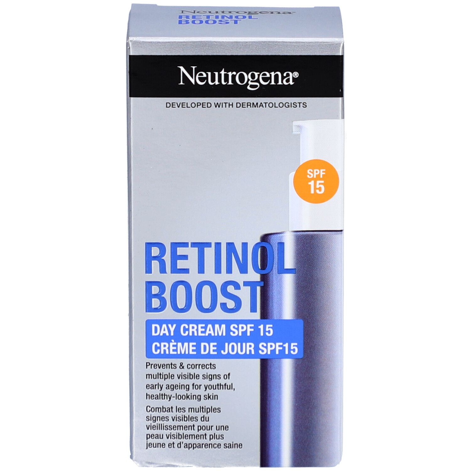 Neutrogena Retinol Boost Crème Visage Hydratante de Jour Anti-âge SPF 15 50ml