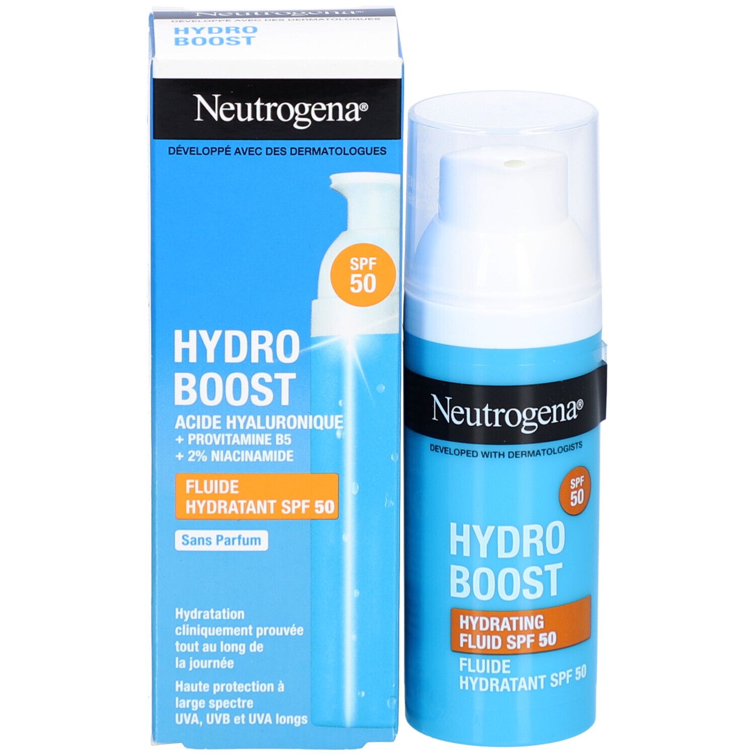 Neutrogena Hydro Boost Fluide Crème Hydratant Visage SPF 50 50ml