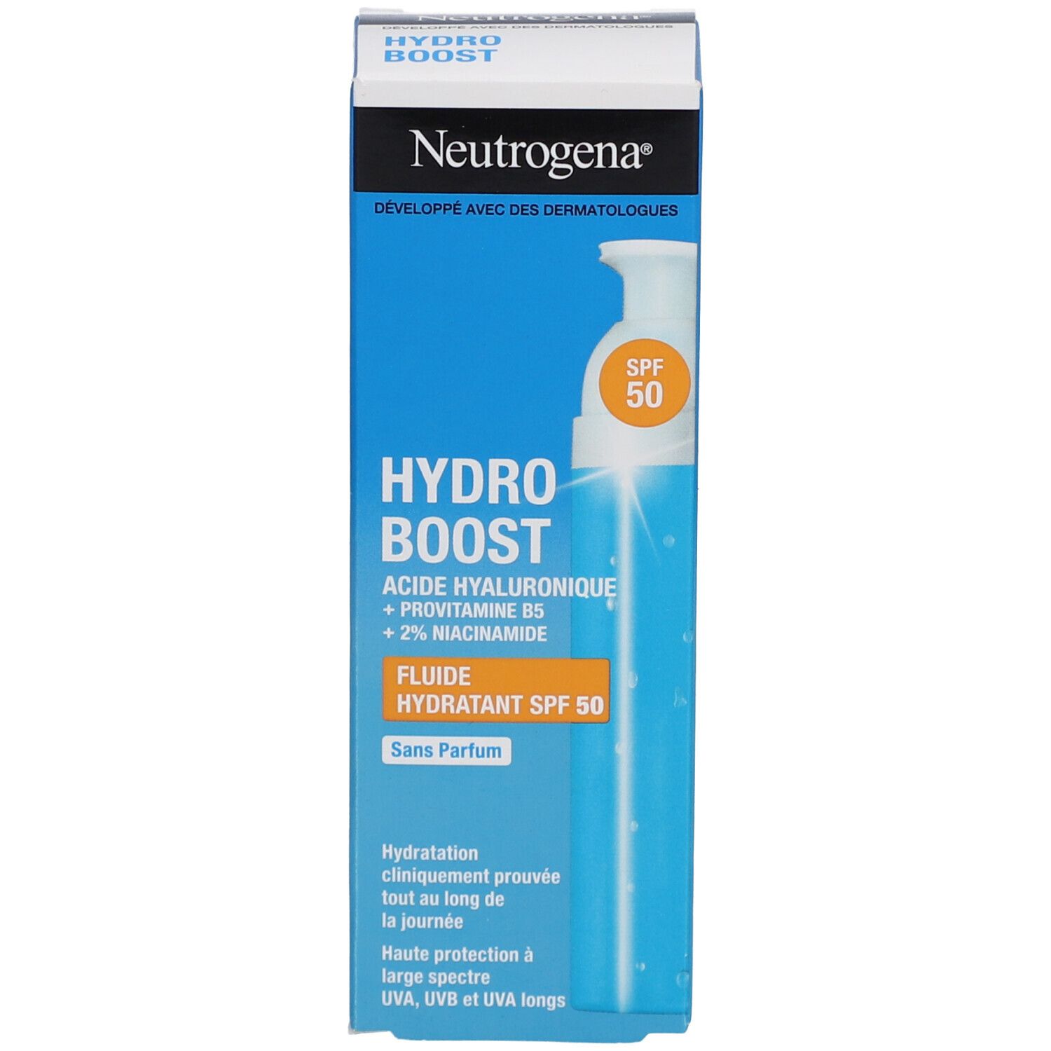 Neutrogena Hydro Boost Fluide Crème Hydratant Visage SPF 50 50ml
