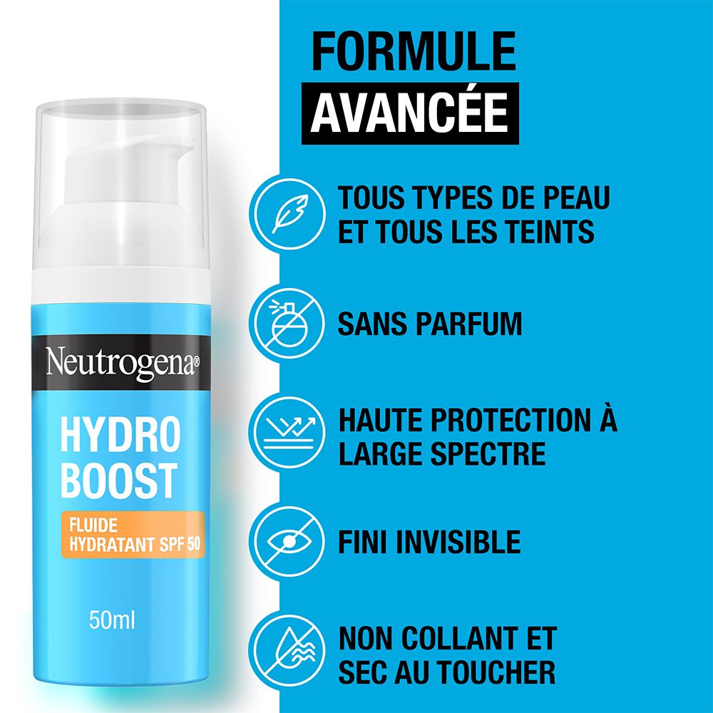 Neutrogena Hydro Boost Fluide Crème Hydratant Visage SPF 50 50ml
