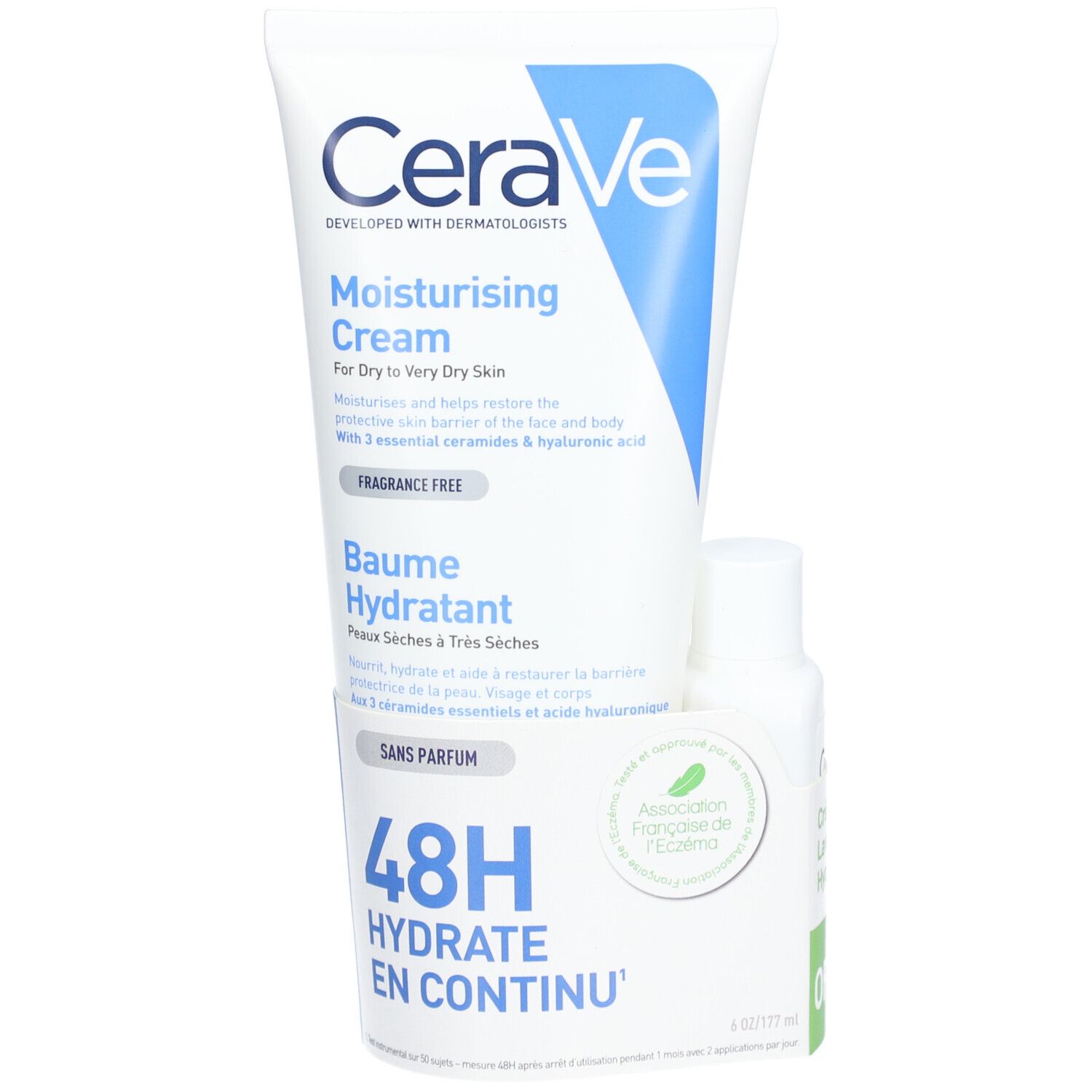 CeraVe Baume Hydratant + Crème Lavante Hydratante Offerte