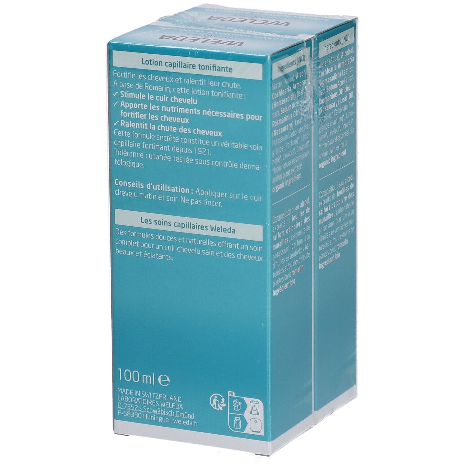 Weleda Lotion Capillaire Tonifiante Lot de 2