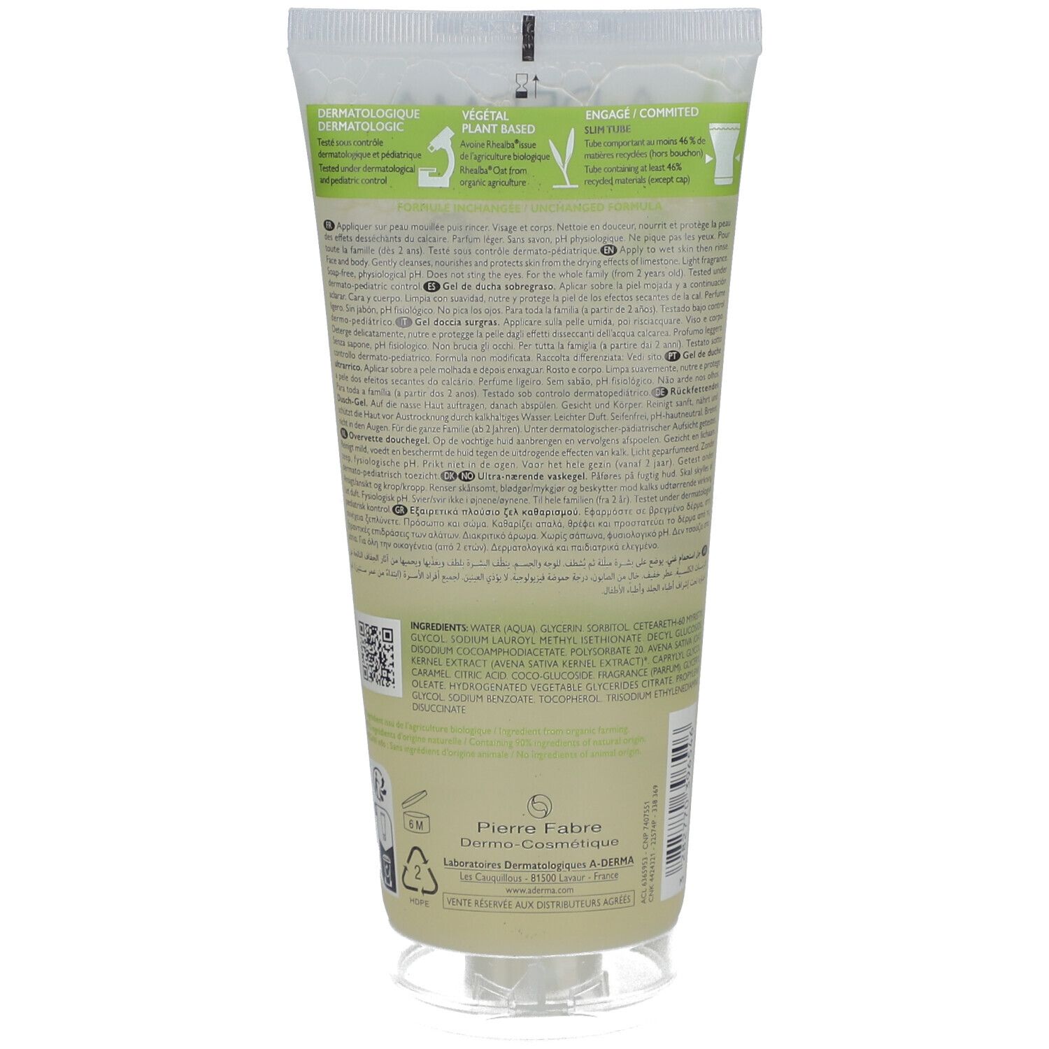 A-DERMA Gel Douche Surgras 3en1