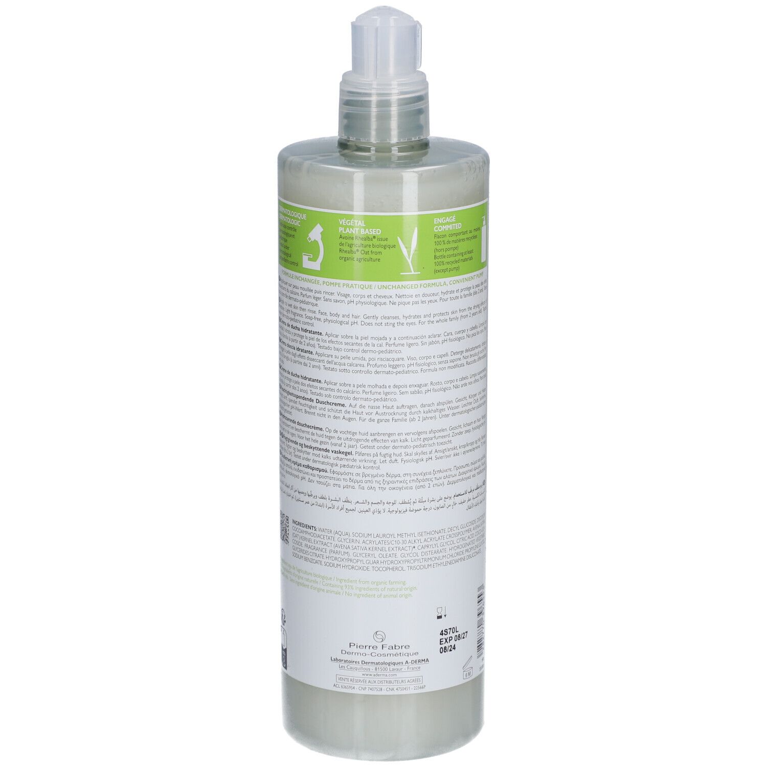 A-Derma Crème De Douche Hydratante Indispensable