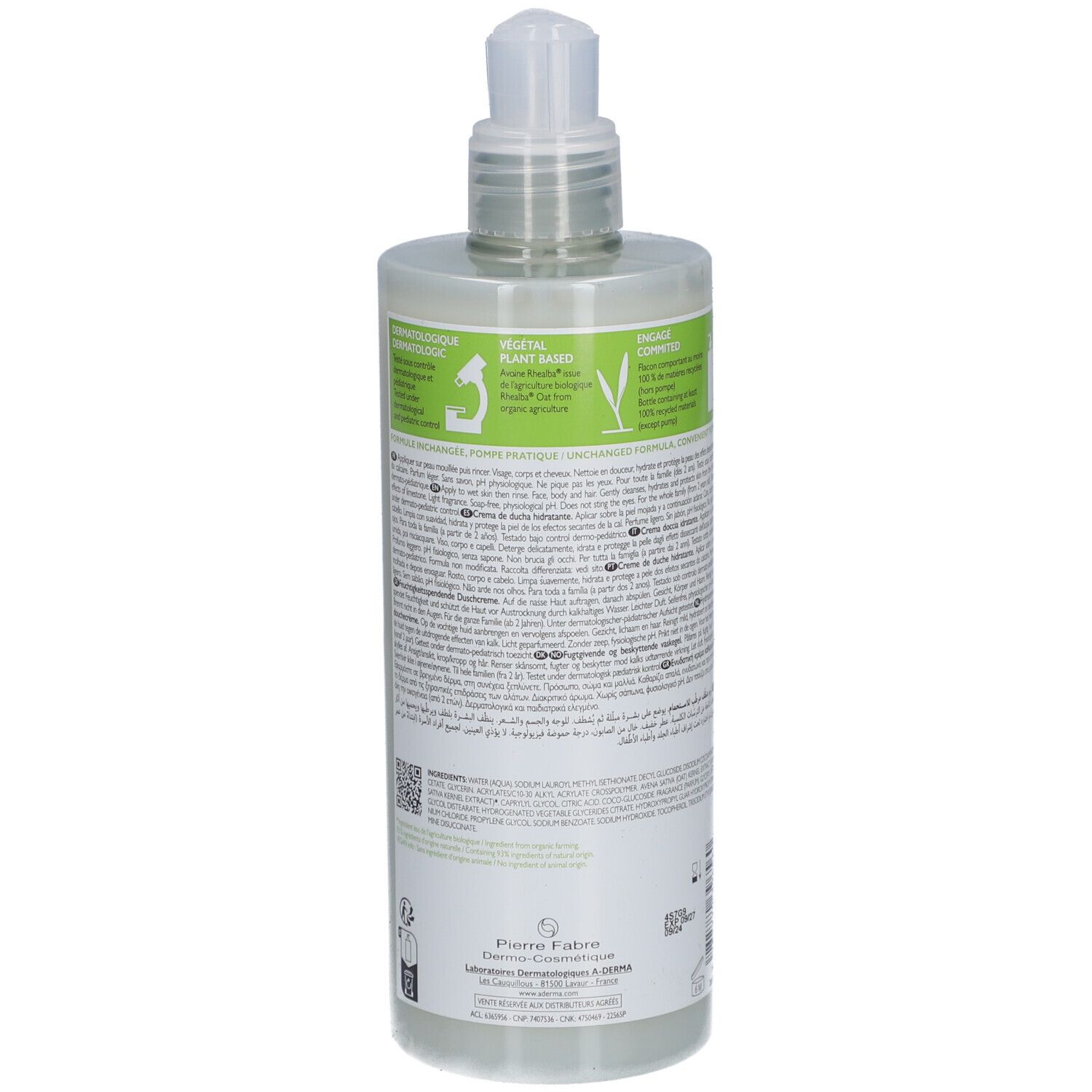 A-Derma A-DERMA A-DERMA Crème douche hydratante LES INDISPENSABLES