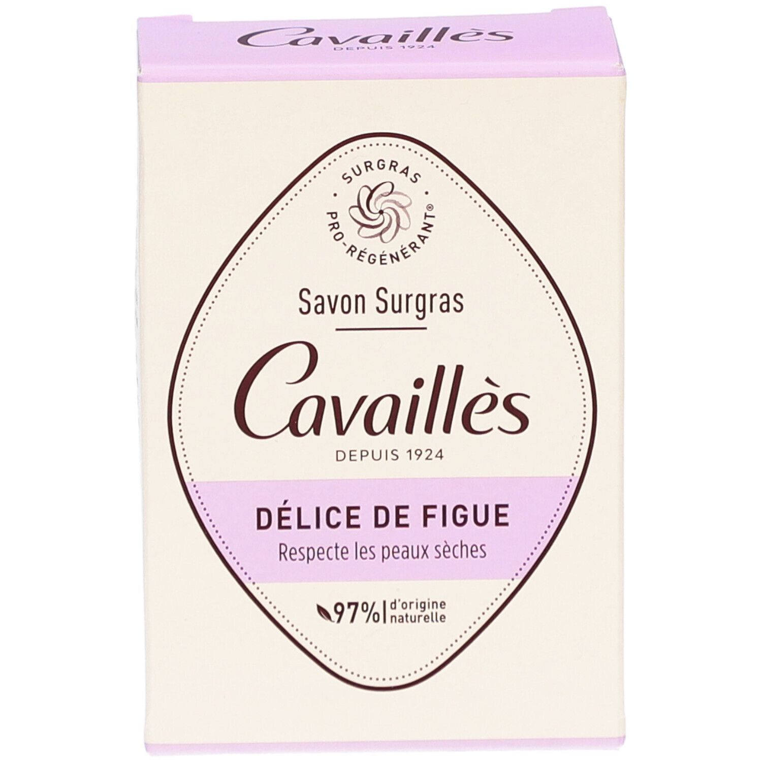 Boîte Cavaillès Délice de Figue. 97% d'ingrédients naturels. Pour peaux sèches.